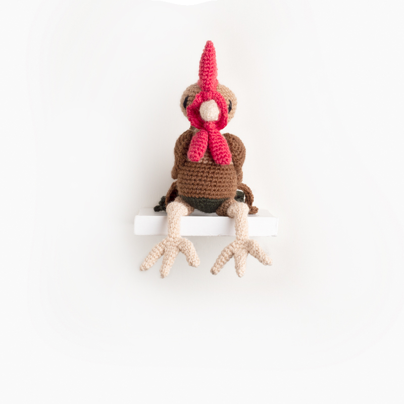 rooster bird crochet amigurumi project pattern kerry lord Edward's menagerie